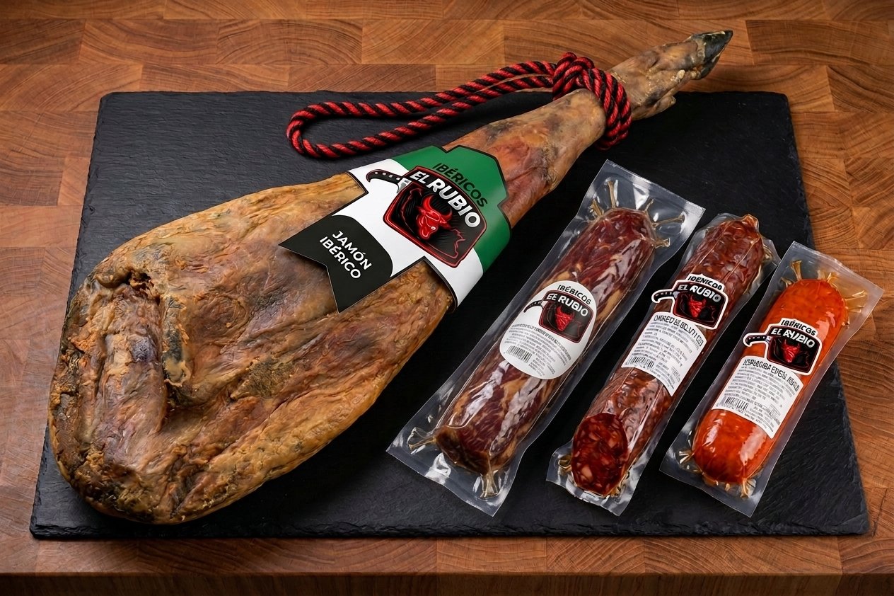 Lote Gourmet — jamón ibérico y charcutería artesanal
